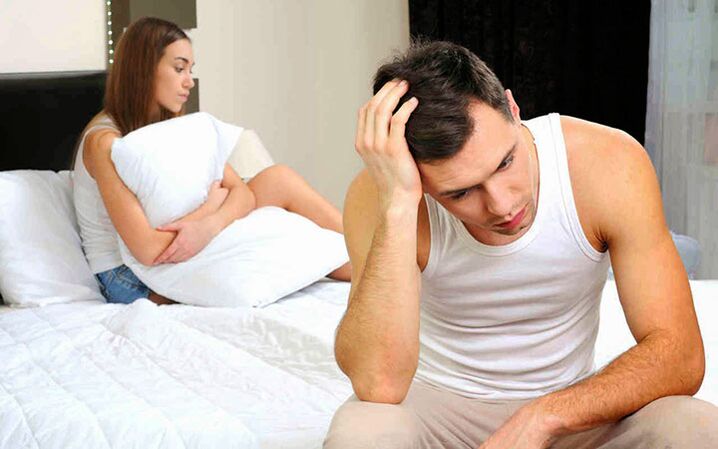 A falta de desejo sexual em um homem é um sinal indireto de prostatite